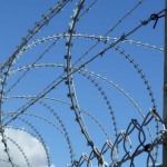 Razor wire security image.