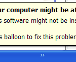 "Your computer might be at risk" popup