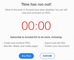 Adobe activation... Time has run out!